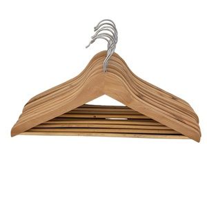 9 Natural Wood Hangers